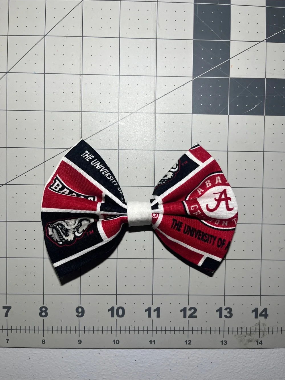 University of Alabama Crimson & black Kids Hair Bow